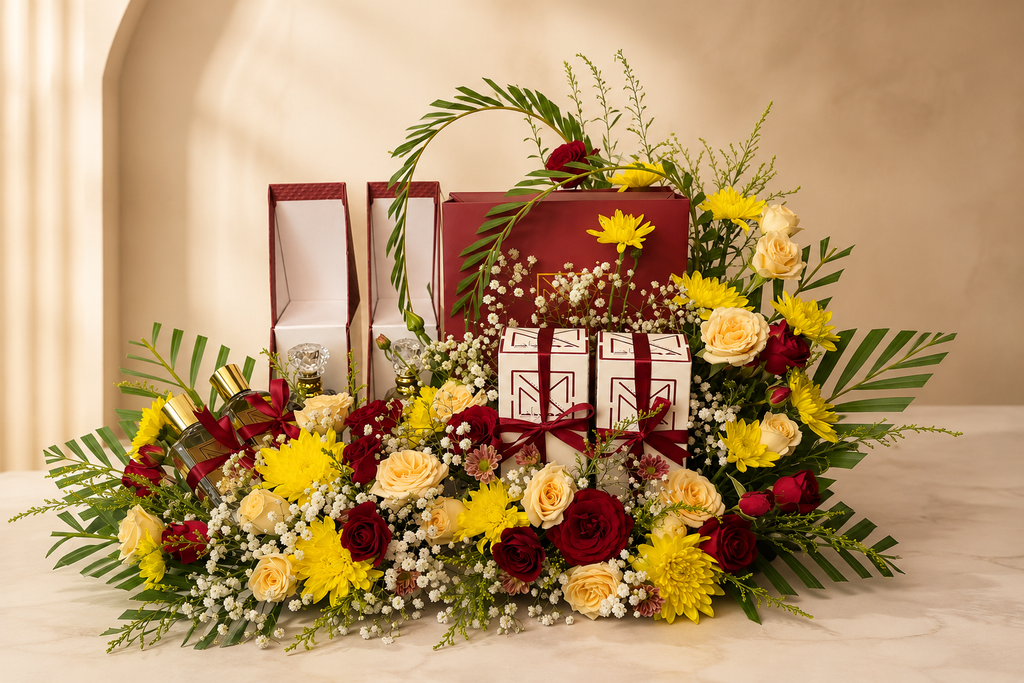Zikriyat Perfume & Flower Gift Bundle